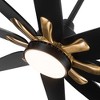YUHAO 84 in. Indoor Industrial Aluminum Blades Reversible DC Motor Ceiling Fan with Light and Remote Control - 3 of 4