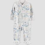 Carter's Just One You® Baby Boys' Farm Animal Footed Pajama - Gray