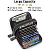 BEAFUP Women Leather Credit Card Holder Wallet,RFID Blocking Secure Card Case ID Case Organizer Zipper Wallet - 2 of 4