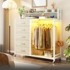 Aheaplus Dresser with 5 Fabric Drawers, Closet Storage - 2 of 4