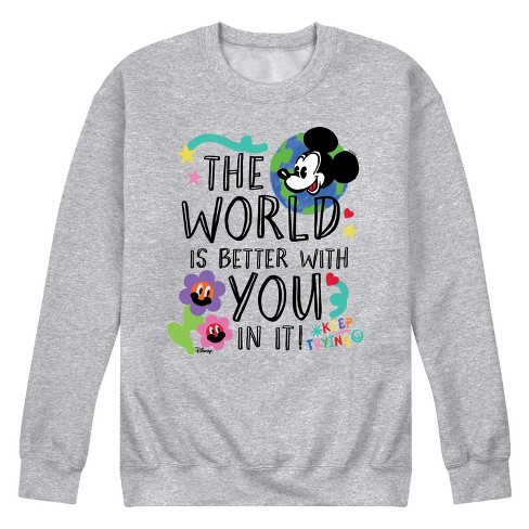 Men's - Disney - Mickey Mouse Graphic Fleece Sweatshirt - image 1 of 4