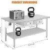 Stainless Steel Workbench WithDrawers, Paper Towel Holder, NSF Work Table with Drawer - 4 of 4