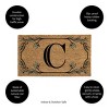28" x 16" Monogram Coir Mat, Letter  "C" - 3 of 4
