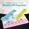 MEDca Weekly Pill Organizer: 21 Day Planners for Pills Vitamins & Medication, 3 Times-a-Day Medication Reminder Boxes, Easy to Read & Travel - 2 of 4