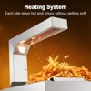 Food Heat Lamp Bulbs Electric Commercial Food Warmer Lamp with Free-Standing, 750W Heat Lamp, Stainless Steel Food Warmer - 3 of 4