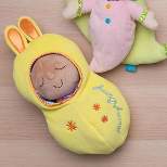Manhattan Toy Snuggle Pod Hunny Bunny First Baby Doll with Yellow Cozy Sleep Sack