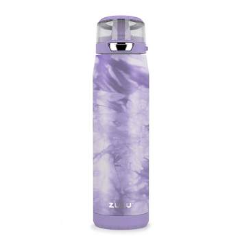Zulu Echo Kids 12oz Stainless Steel BPA Free Water Bottle, Purple/Teal, Pink