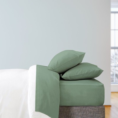 LuxClub Tree Moss Green King Microfiber Cooling Sheet Set