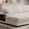 Whisen Convertible Corduroy Sleeper Sofa - 3 of 4