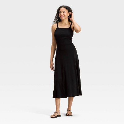 Women's Ribbed Maxi A-Line Dress - Universal Thread™