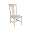 Set of 2 Elle Armless Chairs Unfinished - International Concepts - 3 of 4