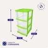 Homz Plastic 3 Drawer Medium Home Storage Container - 3 of 4