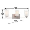Minka Lavery Minka Parsons Studio 24" Wide Brushed Nickel 3-Light Bath Light - 2 of 3