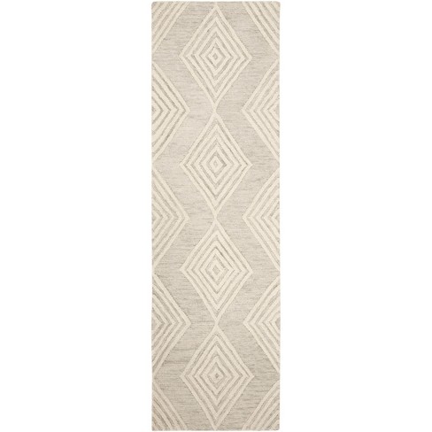 Blossom BLM111 Hand Tufted Rug - Silver/Ivory - 2'3