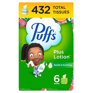 Puffs Plus Lotion Gentle & Soothing Facial Tissue - 1 of 4