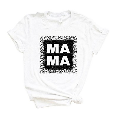 Simply Sage Market Women's Leopard Mama Square Short Sleeve Graphic Tee