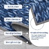 Modern Washable Area Rug, Non Slip Stain Rsistant Braided Print Carpet, Throw Mat for Bedroom Living Room Dining Room Home Decor - 2 of 4