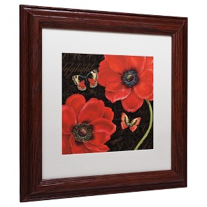 Trademark Fine Art -Daphne Brissonnet 'Petals and Wings III' Matted Framed Art - 1 of 4