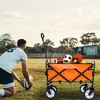 NAYSAYE Wagons Collapsible Utility Cart with Strapping System for All Terrain Use, Orange, 25.98"*17.32"*37.4" - 2 of 4