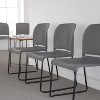Emma and Oliver Home and Office Guest Chair Full Back Contoured Sled Base Stack Chair - 2 of 4