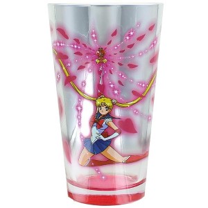 Just Funky Sailor Moon 16oz Metallic Print Pint Glass - 1 of 3