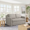 Serta Hans Convertible Loveseat Woven Flax - 2 of 4