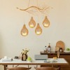 YIYIBYUS 8-Light Gold Creative Bird Nest Chandelier for Living Rooms Dining Room - 3 of 4