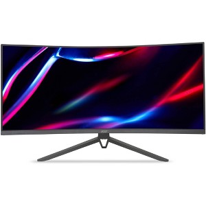 Acer 34" Widescreen Gaming Monitor 3440x1440 165Hz 21:9 300Nit HDMI DisplayPort - Manufacturer Refurbished - 1 of 4