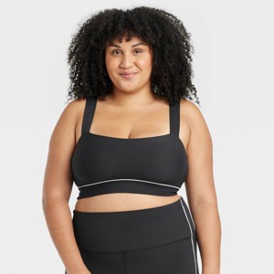 Women's Everyday Soft Light Support Piped Sports Bra - All In Motion™ - 1 of 4