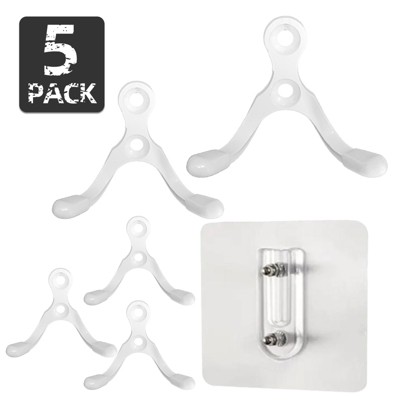 Phiestina Stainless Steel Double-Hung Hooks for Multi-Functional Use