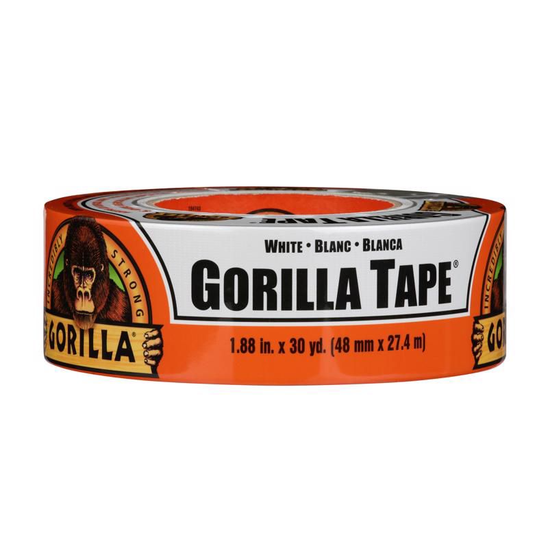 Gorilla 1.88 in. W X 30 yd L White Duct Tape, 1 of 2