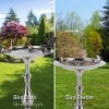 Good Directions 32" Aluminum Classic Fairy Bird Bath Pedestal - Pewter - 2 of 4