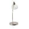 Creekwood Home Blossom 20.28" Traditional Desk Lamp with Flower Cut-Out White Porcelain Shade Brushed Nickel Finish - 4 of 4