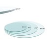 Coffee Table, Round Glass Table With Thick Beveled Polished Edge Glass Top - 3 of 4