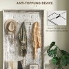 PAGED Wooden Hall Tree with Shoe Storage Modern Coat Rack with 6 Hooks, Storage Cabinet for Entrance, Living Room - 4 of 4