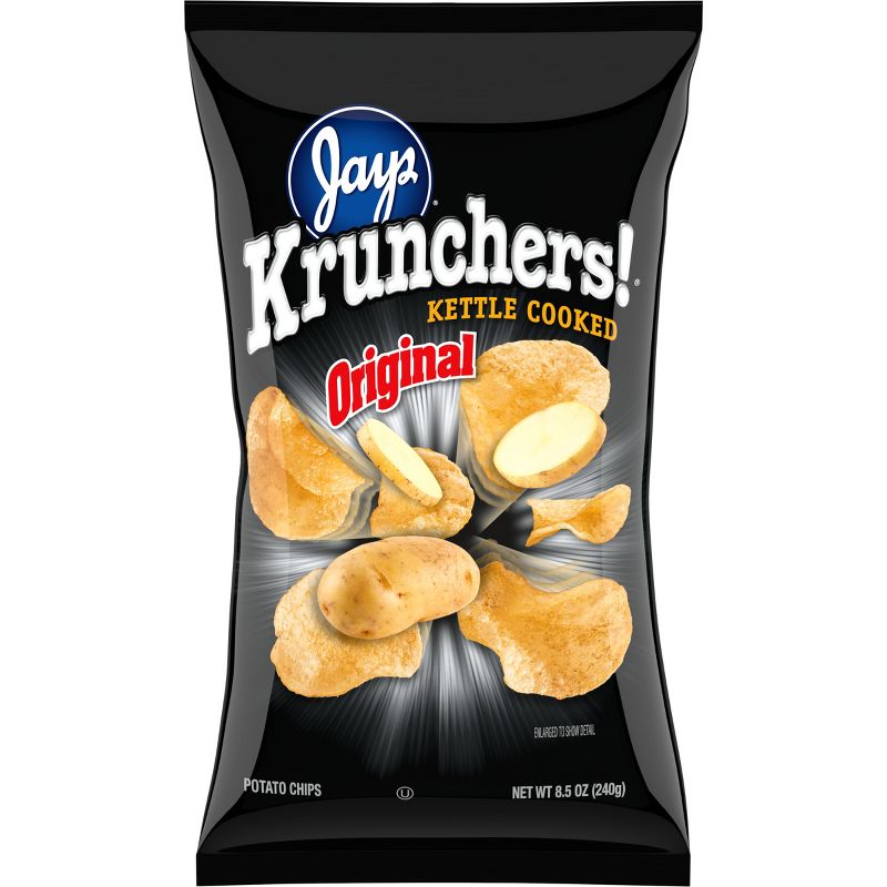 Krunchers! Kettle Cooked Potato Chips Original Chips - 8.5oz, 1 of 7