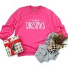 Simply Sage Market Women's Graphic Sweatshirt Embroidered Merry Christmas - 3 of 4