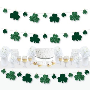 Big Dot of Happiness St. Patrick's Day - Saint Paddy's Day Party DIY Decorations - Clothespin Garland Banner - 44 Pieces - 1 of 4