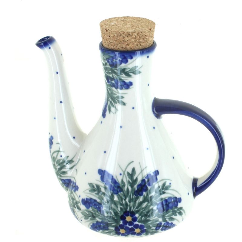 Blue Rose Polish Pottery 7S WR Unikat Olive Oil Container, 1 of 2