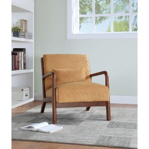 NicBex Wooden Lounge Chair Accent Chair with Waist Cushion, Comfy Chair for Living Room, Bedroom, Office - 1 of 4