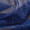 Olivia Gray Erica Doily Stripe Grommet Panel Pair - 54x90", Navy - 3 of 4