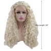 Unique Bargains Women's Long Water Wave Lace Front Wigs with Wig Cap 24" 1PC - 2 of 4