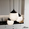 Hunter 12.75" Hepburn Ceiling Light Matte Black Finish - Glamorous 1920's Inspired Chandelier for Dining & Living Spaces - 2 of 4