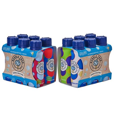 Bubble Tree Aluminum Bubble Bottle Multi-Packs - 12 Refillable Bottles