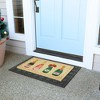 Design Imports Christmas Natural Coir Fiber Doormat, Non-Slip PVC Backing, Champagne - 2 of 4