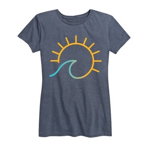 Women's - Instant Message - Wave Into Sun Short Sleeve Graphic T-Shirt - 1 of 4