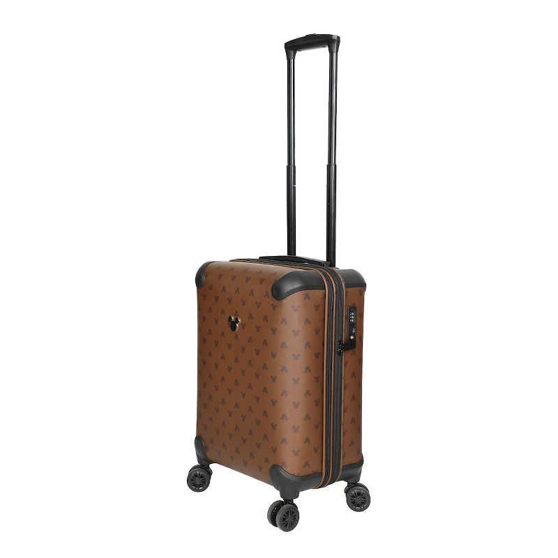 Disney Mickey Mouse Ears 22” Brown Rolling Luggage, 3 of 7