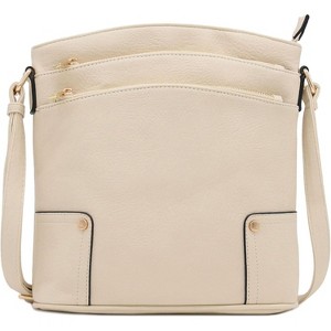 Paaaawaters Triple Zip Pocket Large Crossbody Bag - 1 of 4