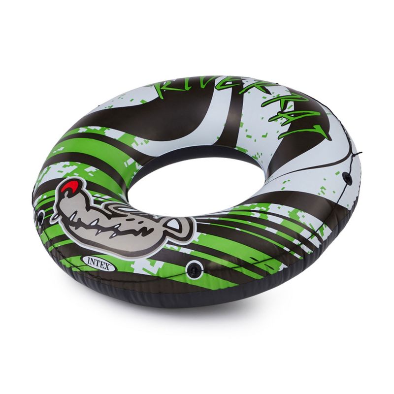 Intex 68209E River Rat Inflatable 48 Inch Lake Towable Floating Tube, Green, 4 of 8
