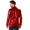 Suitmeister Men's Christmas Blazer - Sequins Red - 2 of 4